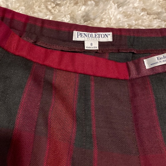 NWT Pendleton plaid pleated skirt - Picture 5 of 8